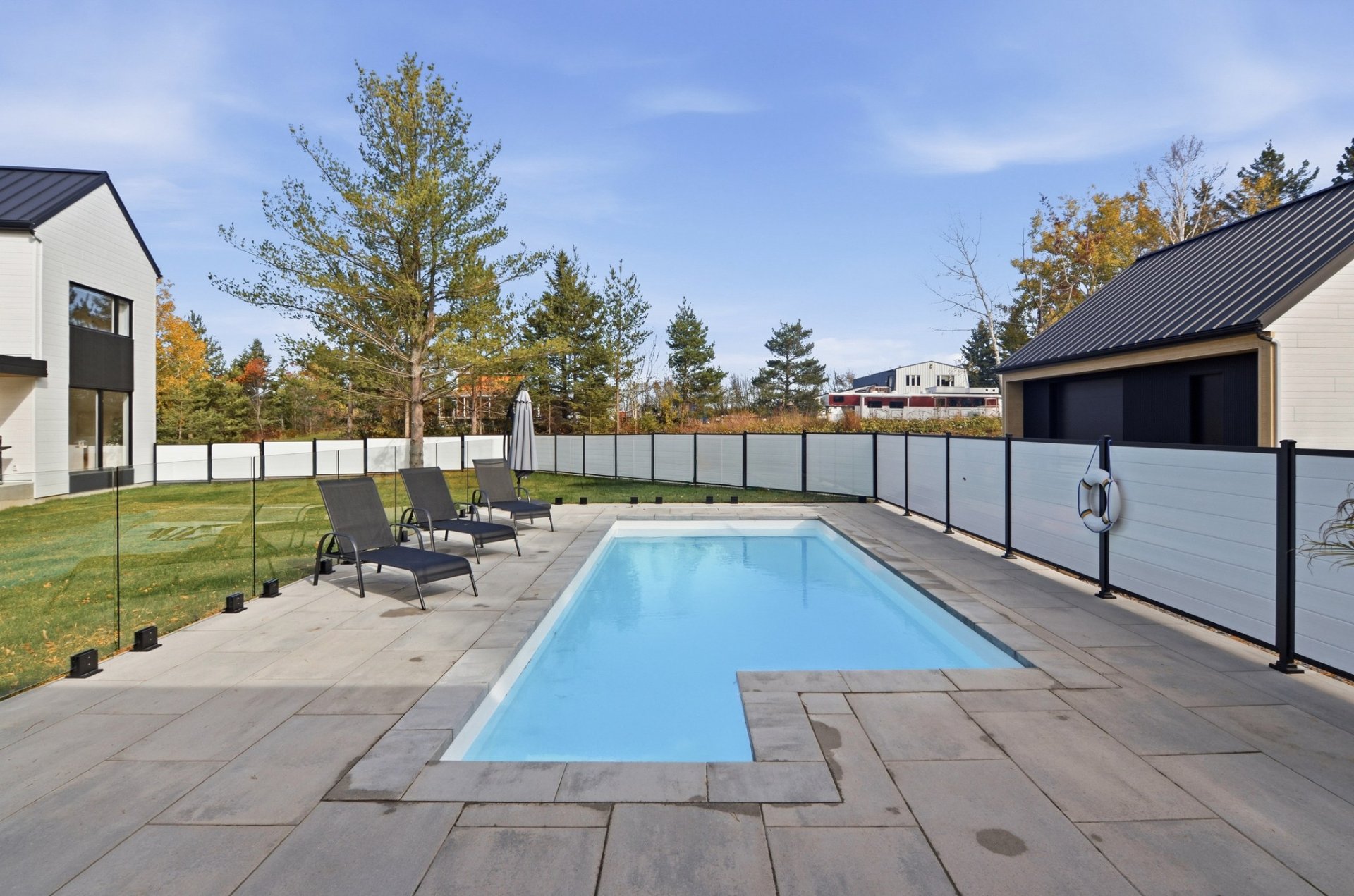 Piscine creusée chauffée