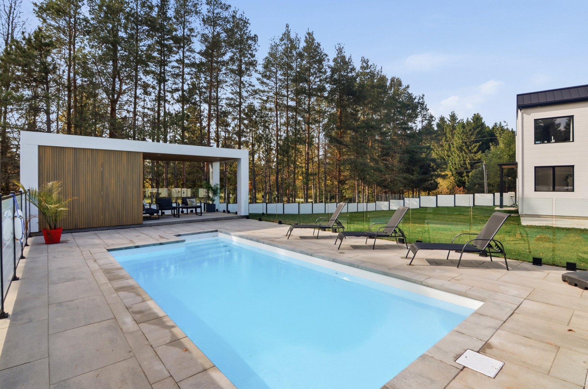 Piscine creusée chauffée
