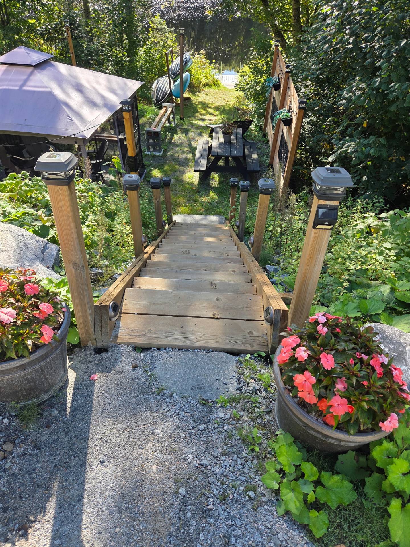 Escalier extérieur été