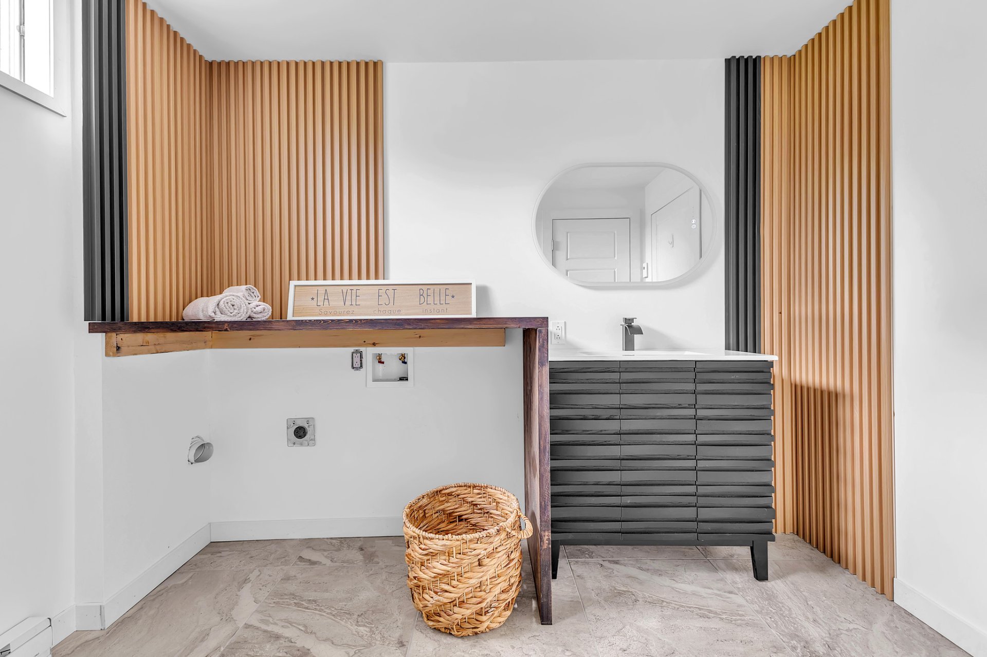 with Laundry room in basement