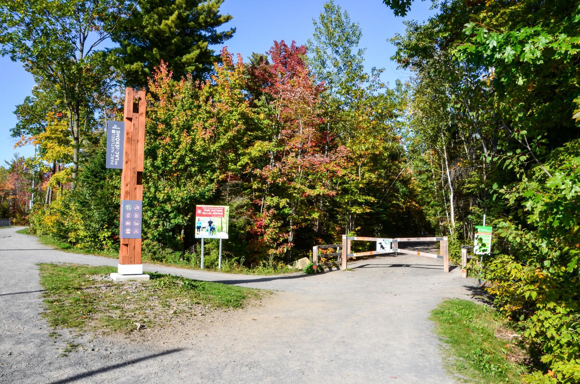 Lac Jérome, piste cyclabe