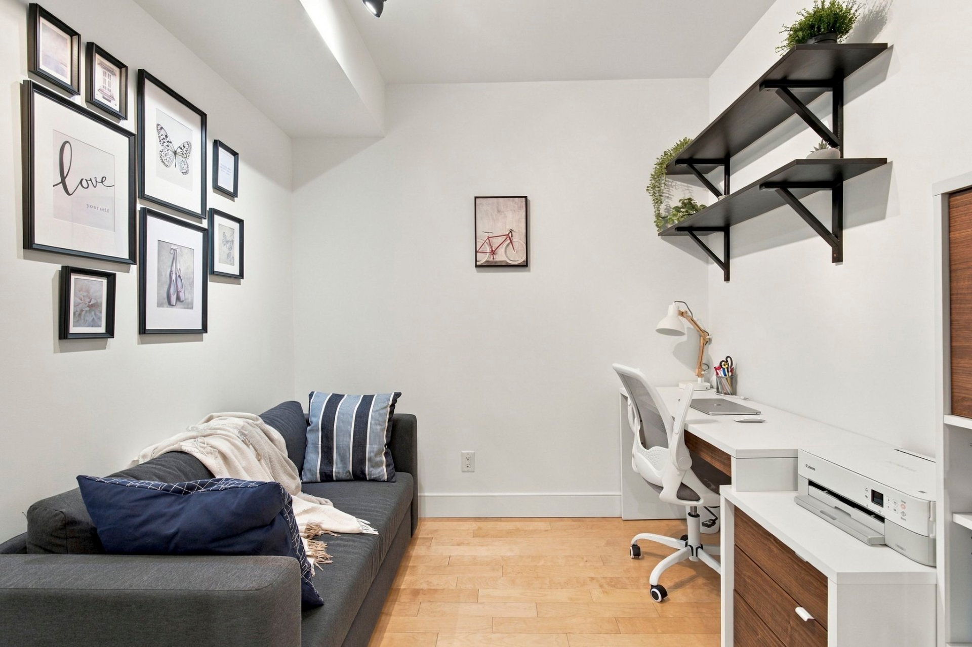 Enclosed home office
