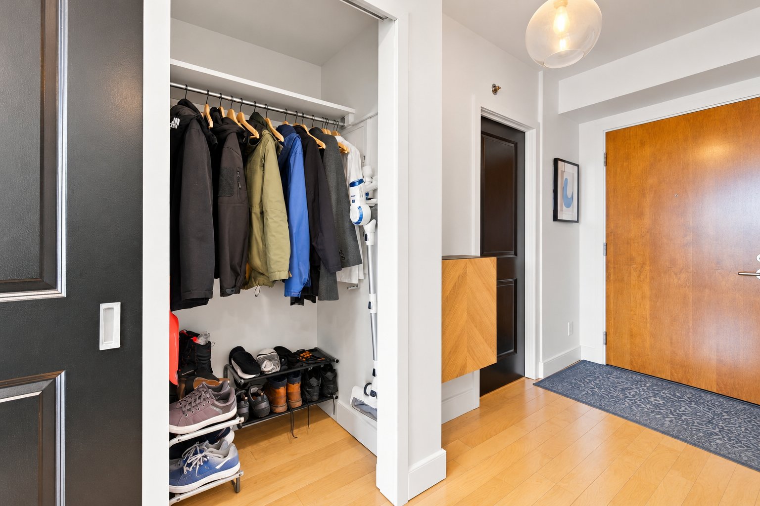 Entrance with closet