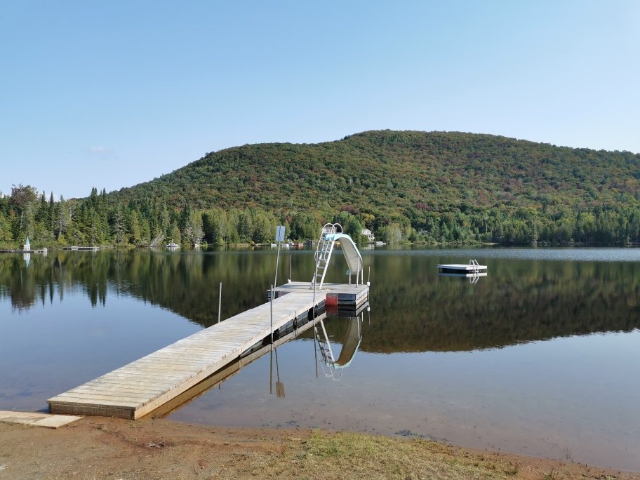 Accès au plan d'eau