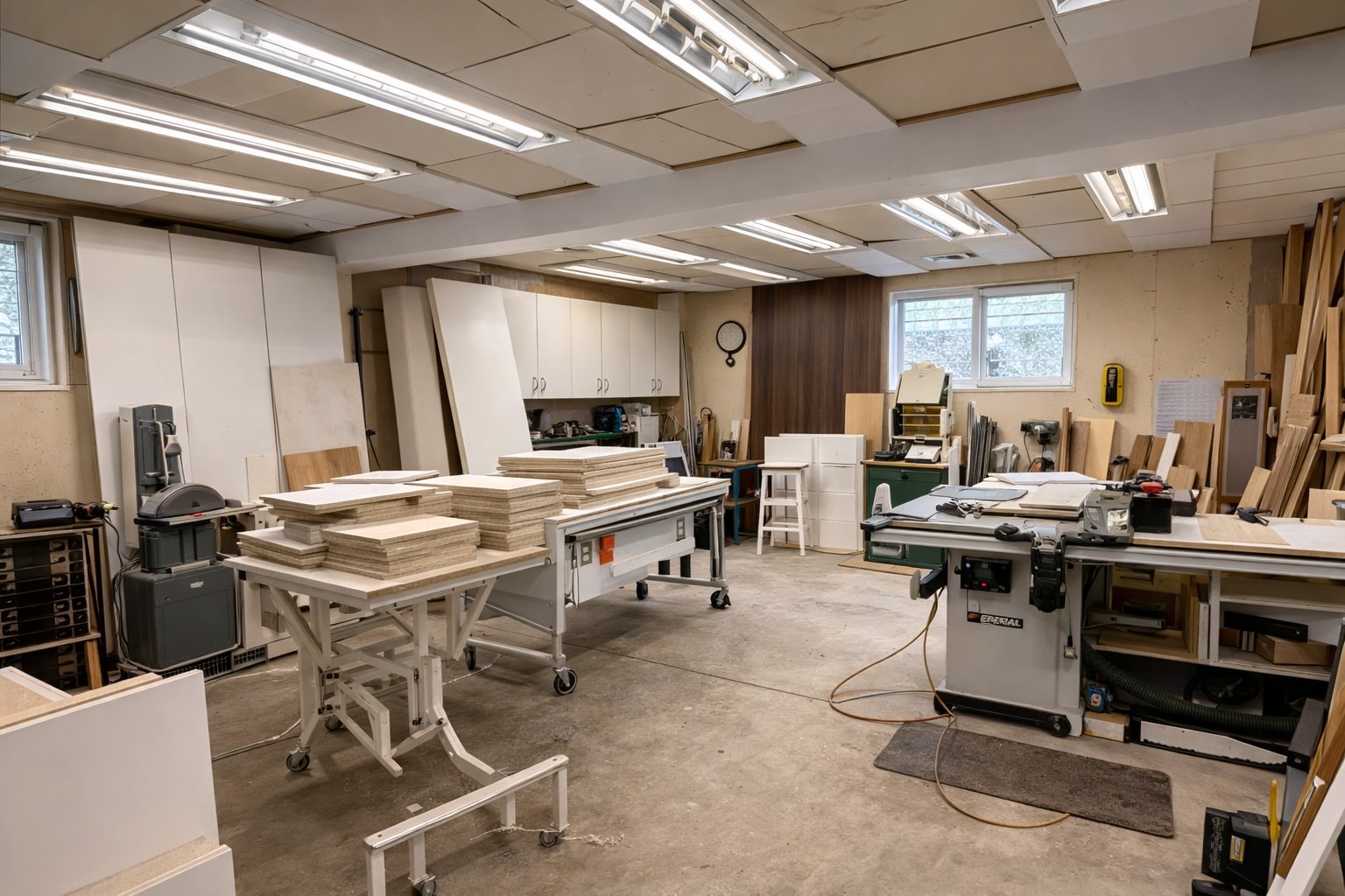 Machinerie et outils disponibles à vendre.