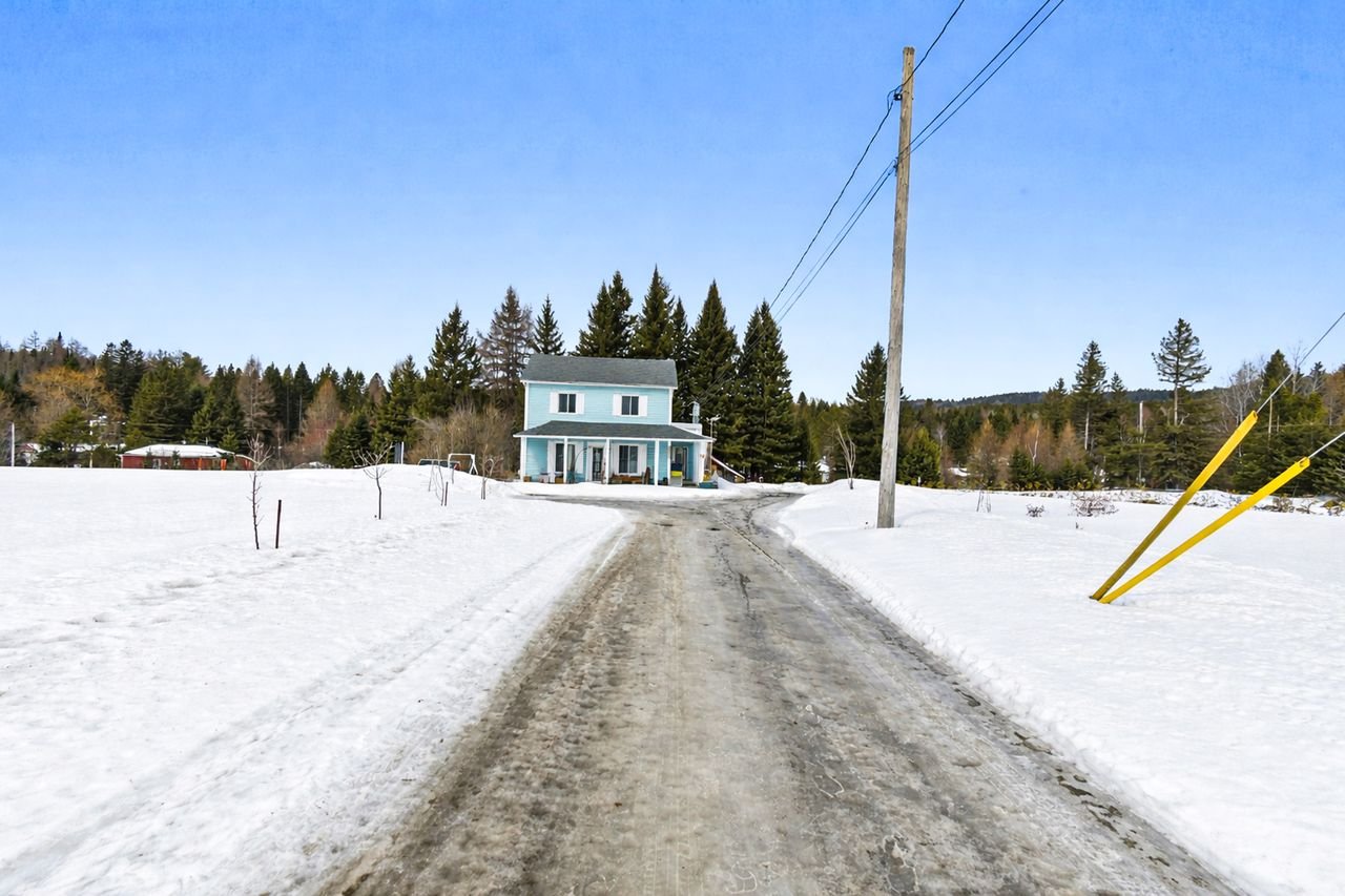 Vue sur l'allée menant à la maison