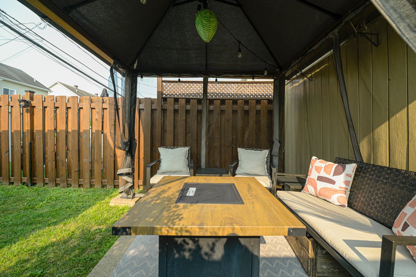 Ou encore, une salle à manger extérieure