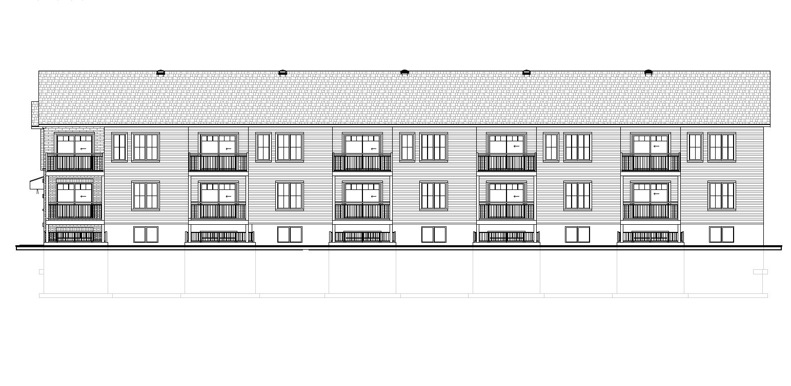 Back facade