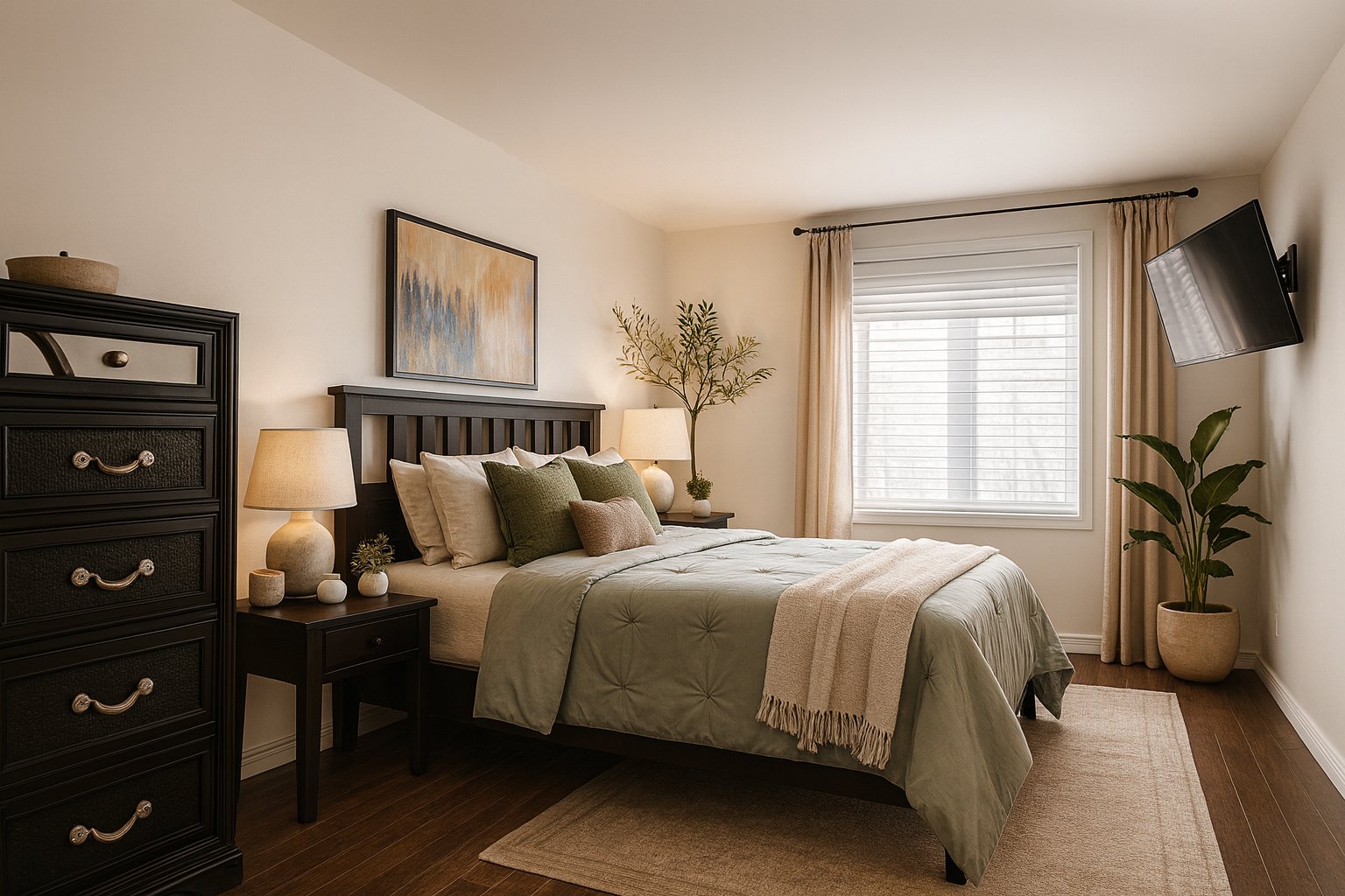 Image retouchée - Décor virtuel AI