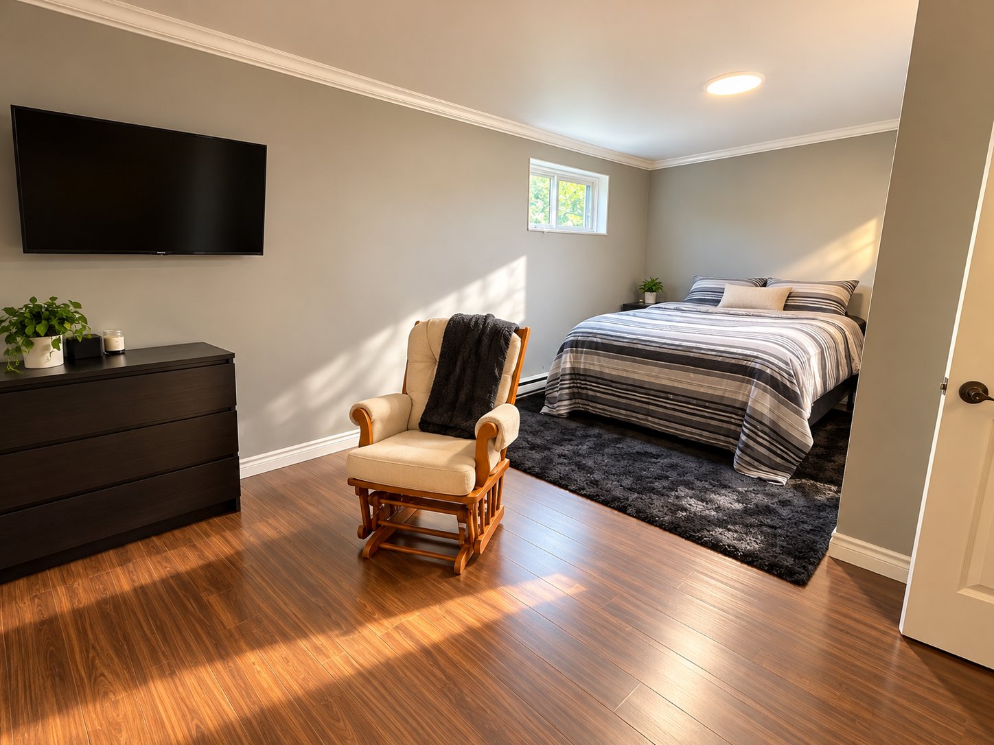 Chambre à coucher sous-sol
