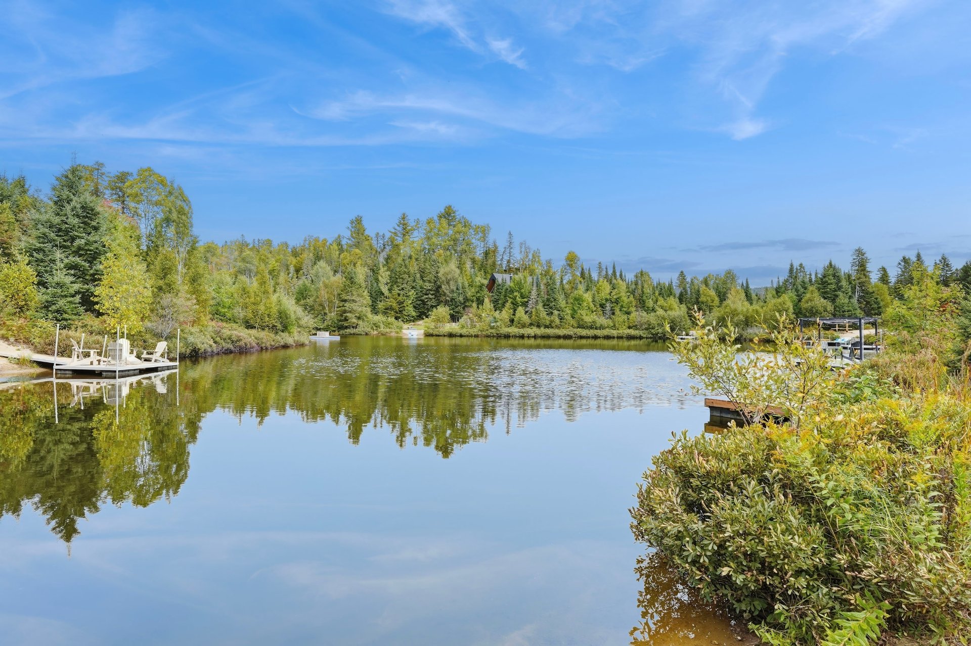 Accès au plan d'eau