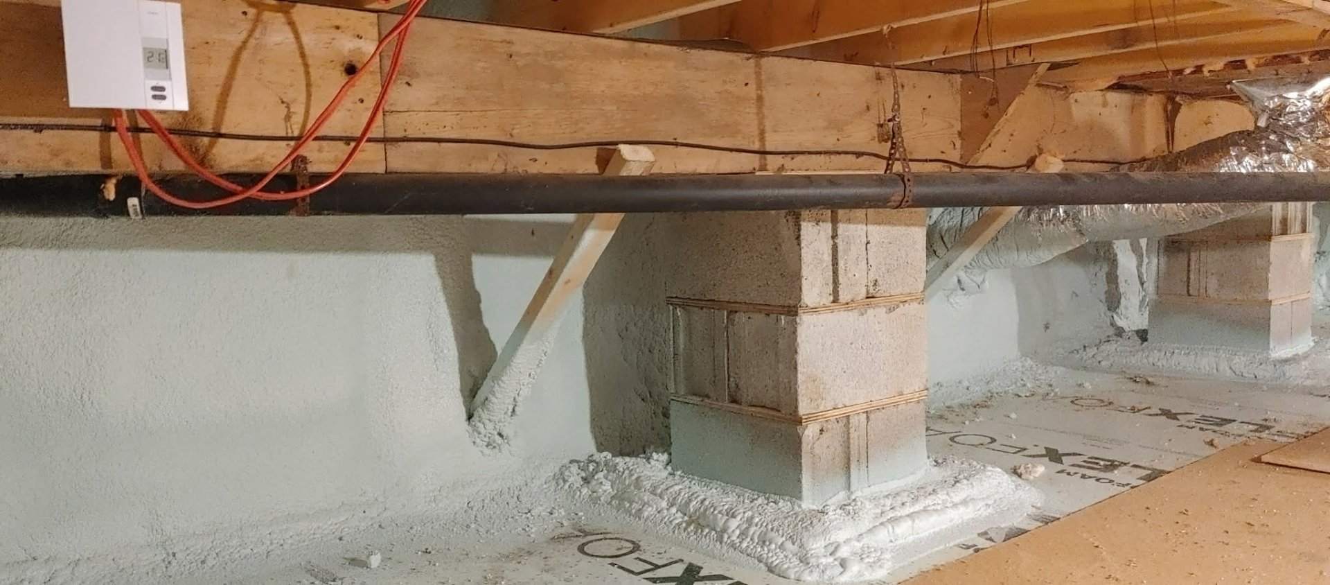 Isolation dessous maison