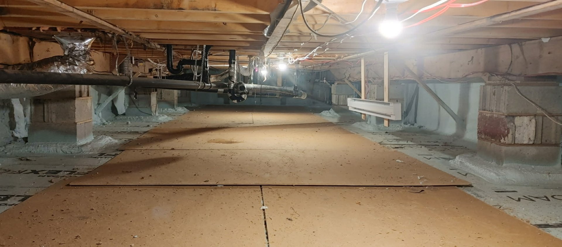 Isolation dessous maison