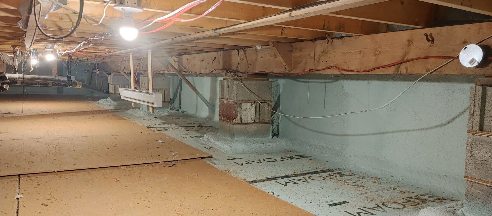 Isolation dessous maison