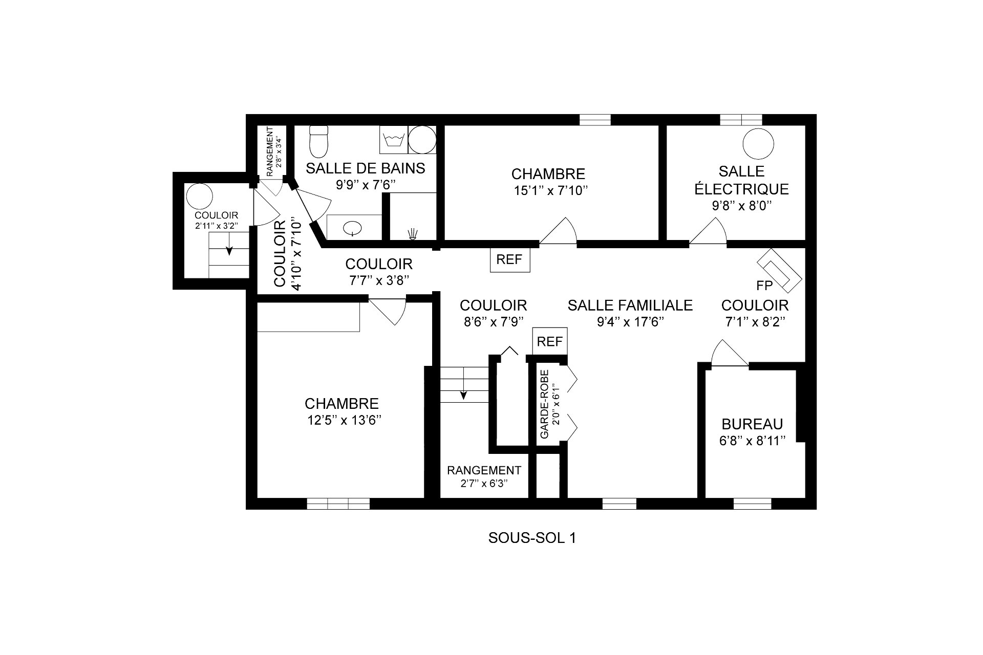 Plan du sous-sol