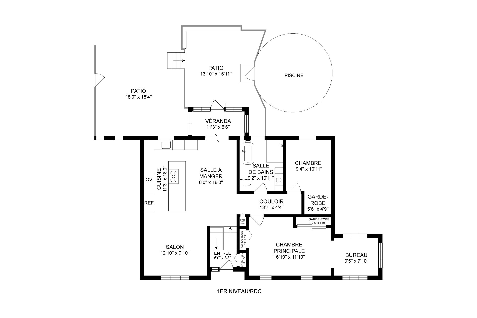 Plan de premier plancher