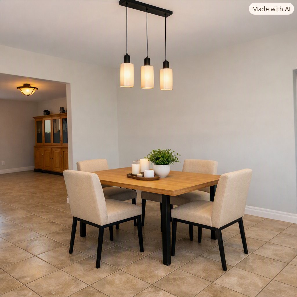 Set de salle a manger, luminaire intelligence A
