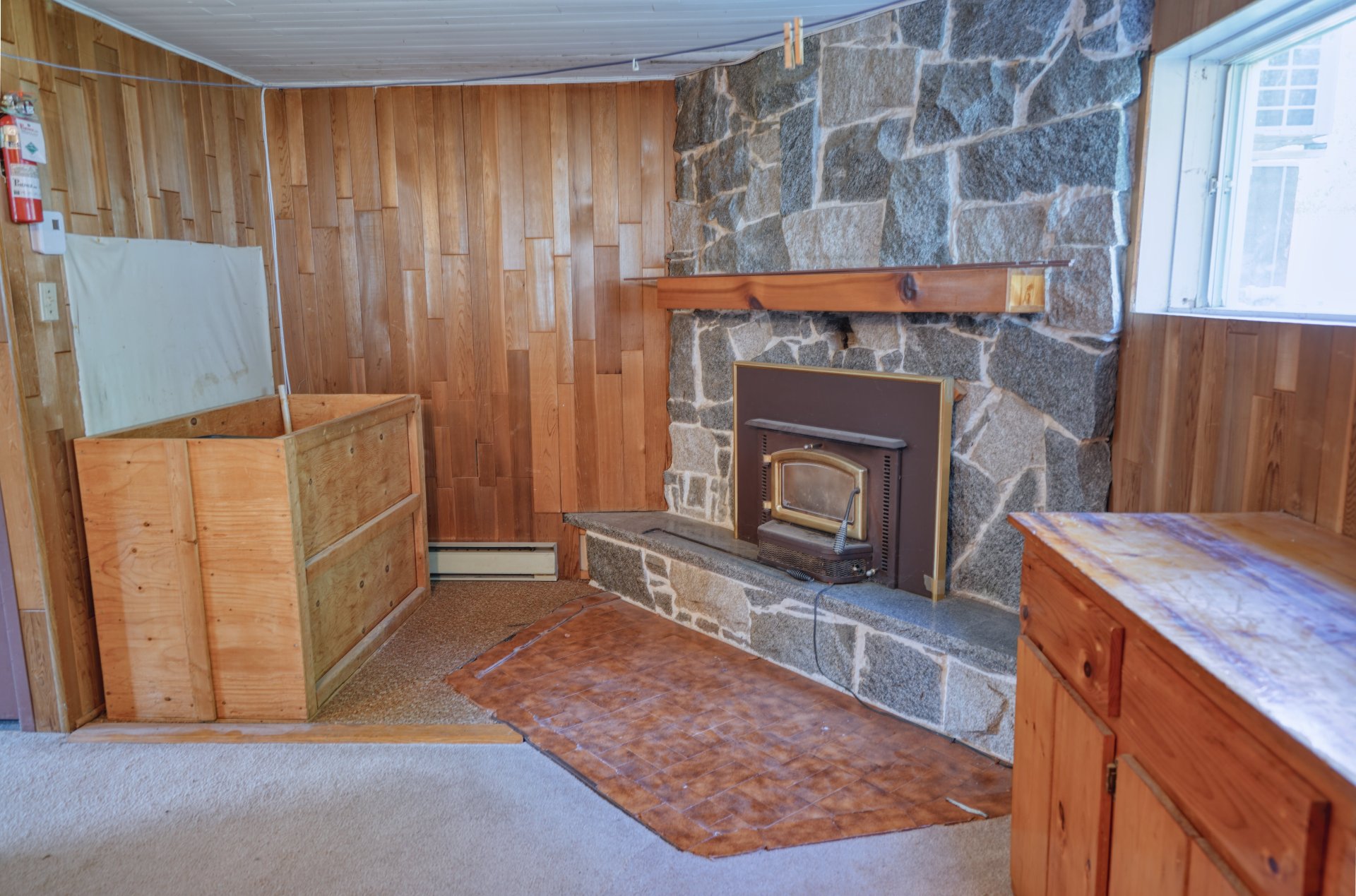 Foyer au bois.