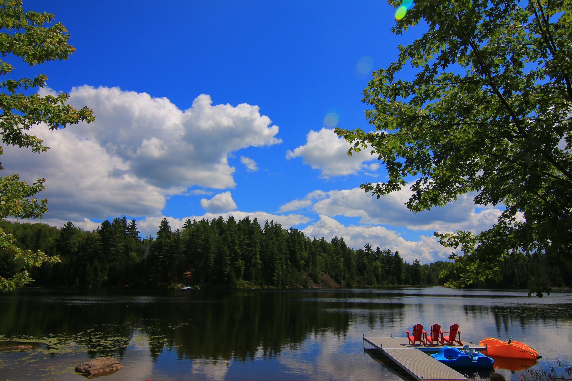 Accès au plan d'eau