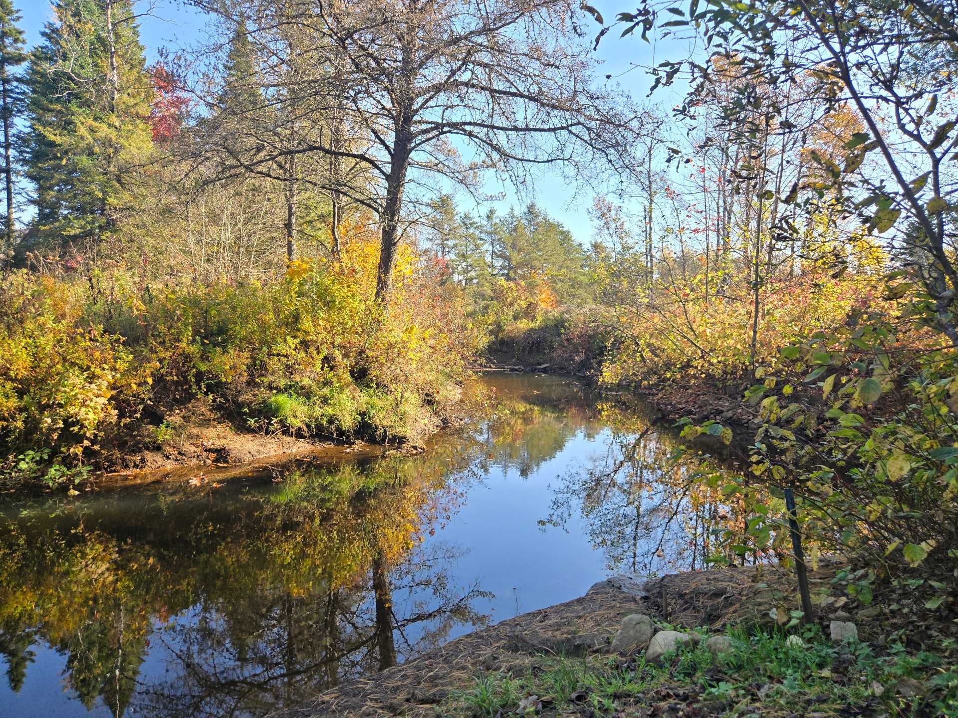Accès au plan d'eau