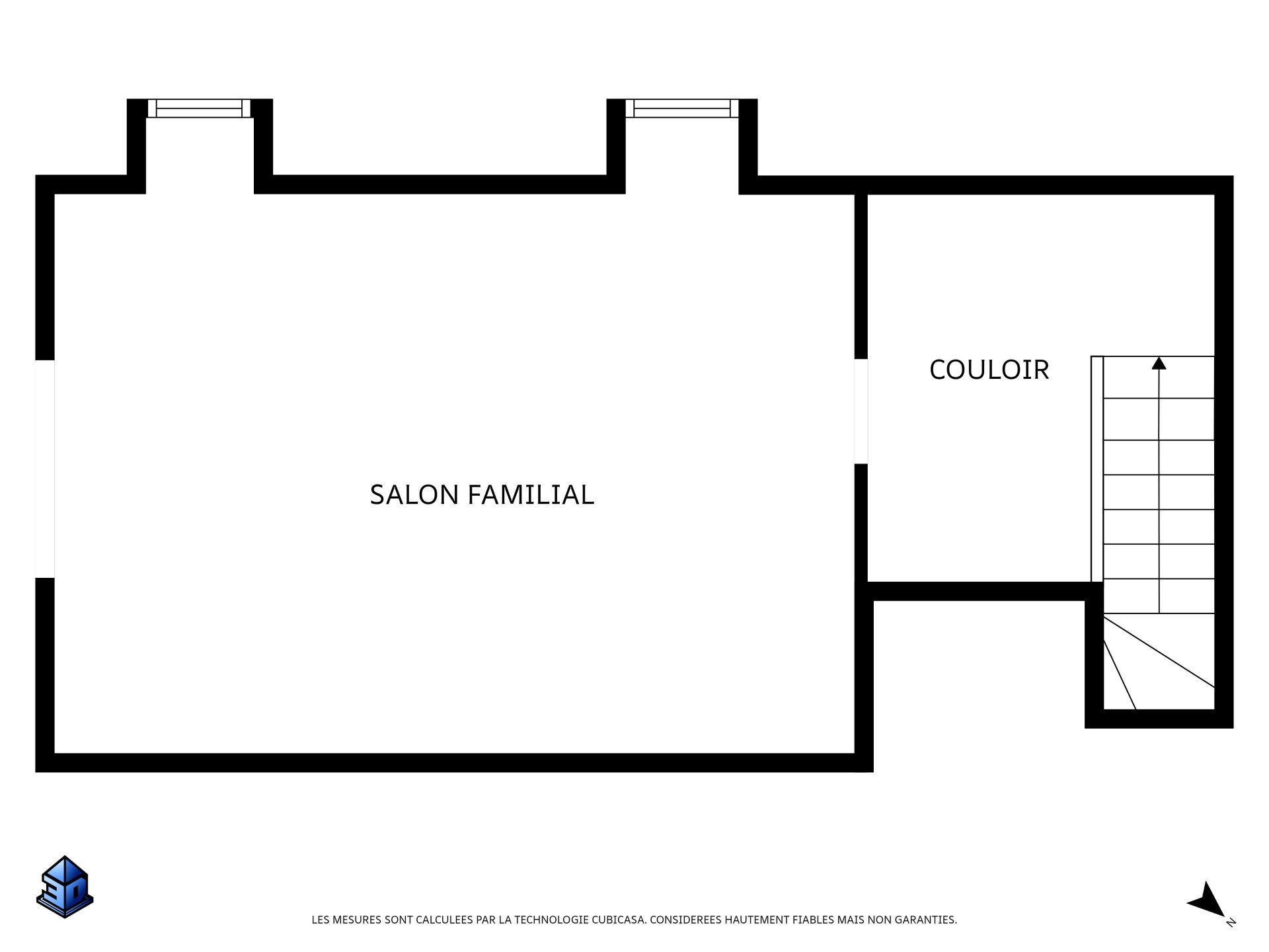 Plan haut du garage