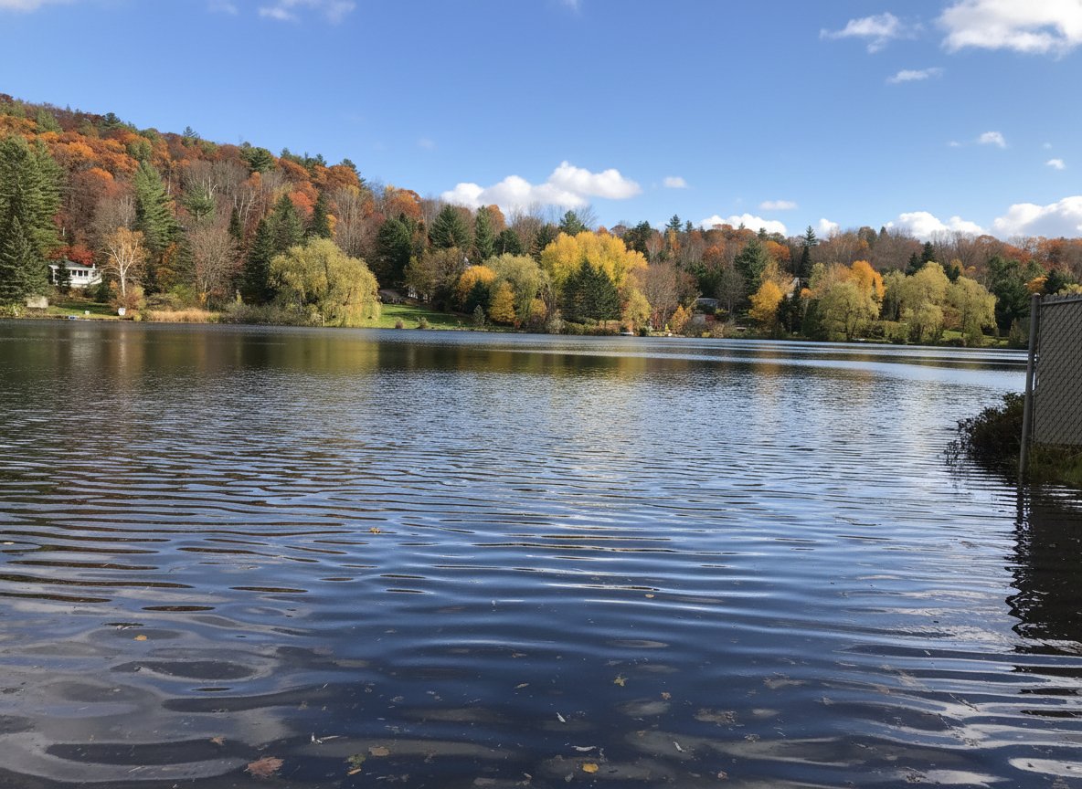 Accès au plan d'eau