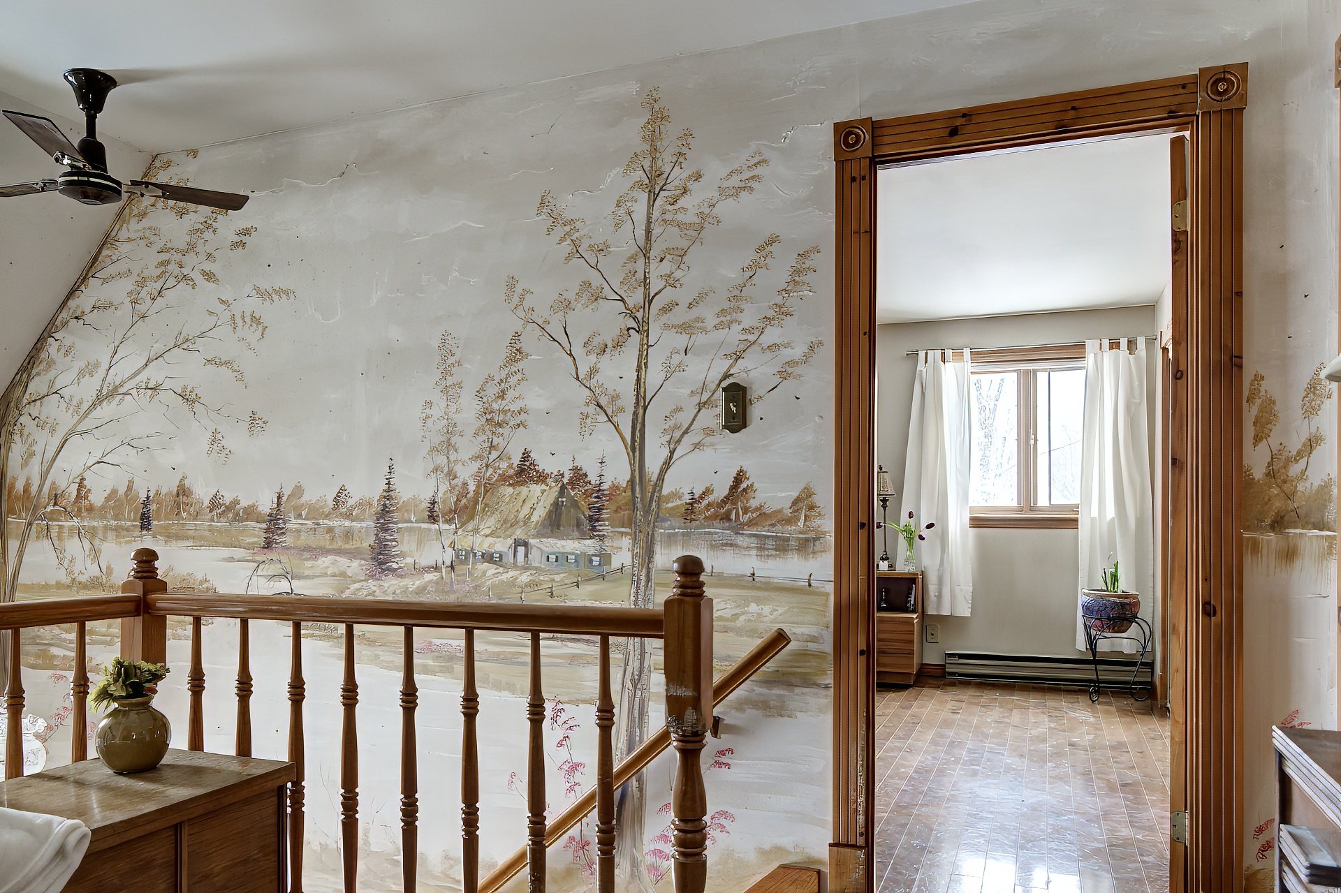 Magnifique fresque du peintre André Roger