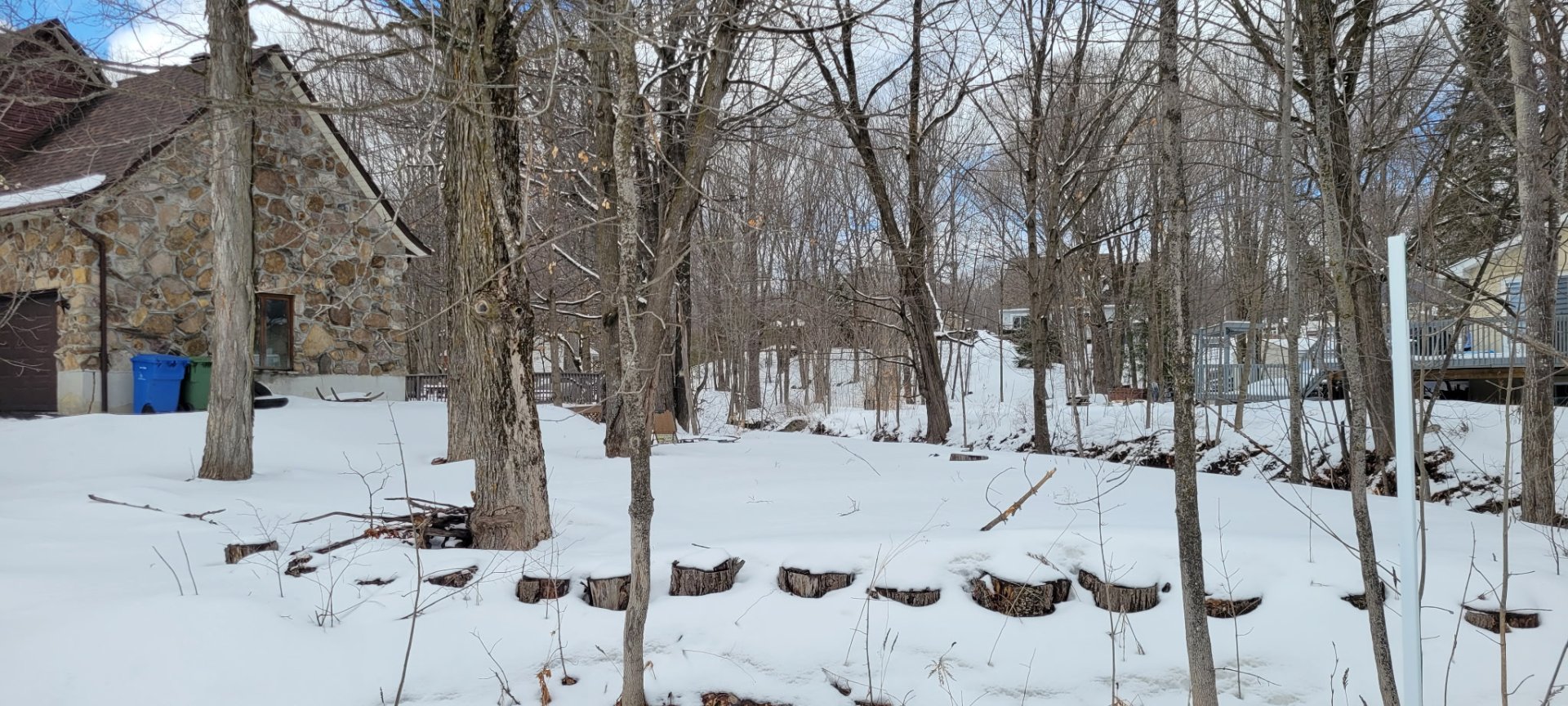 terrain coté droit de la maison