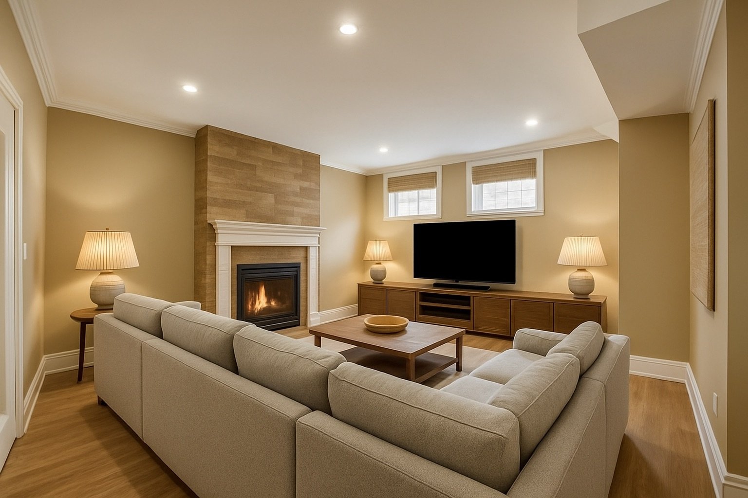 Cette pièce est décoré par IA option 1