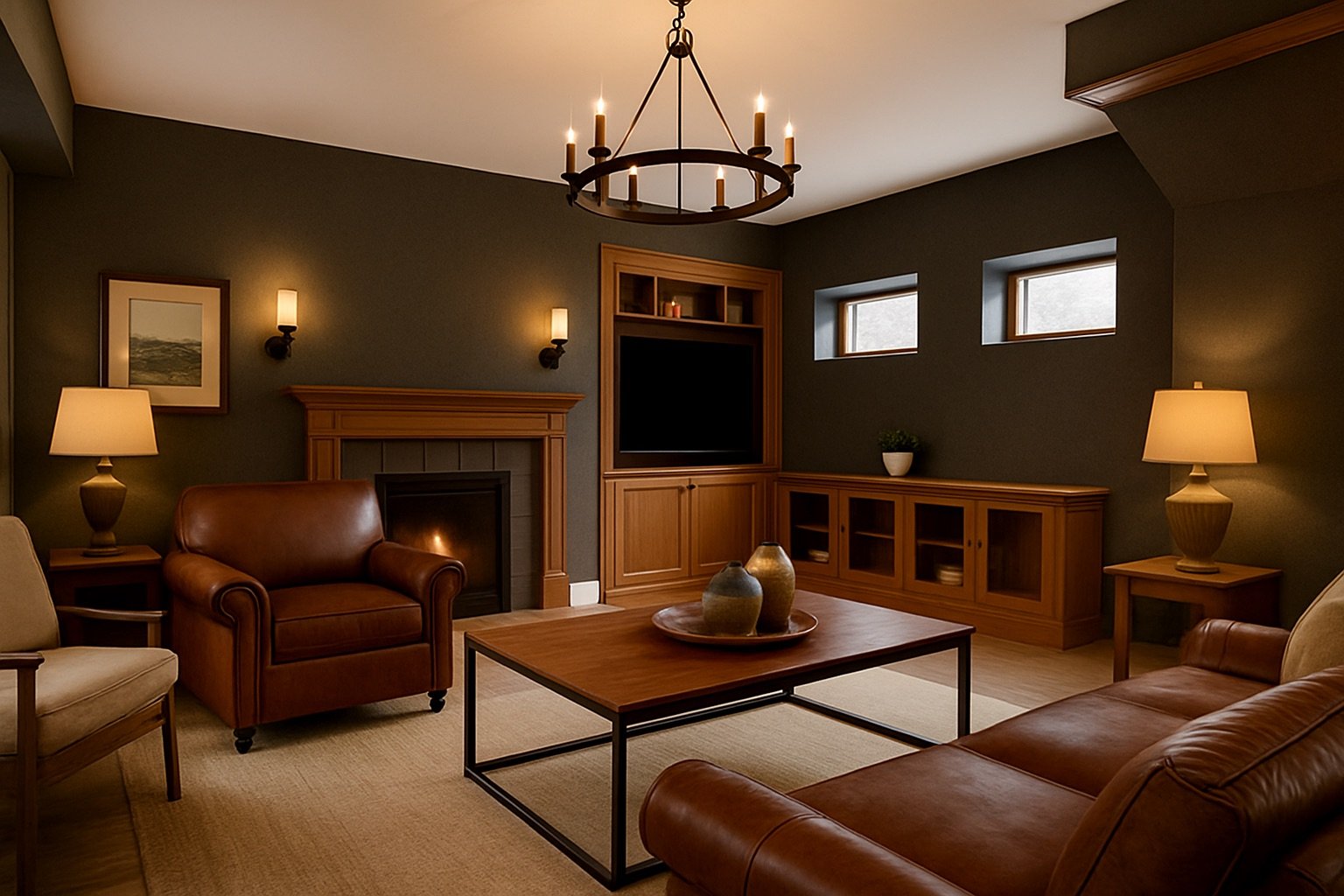 Cette pièce est décoré par IA option 2