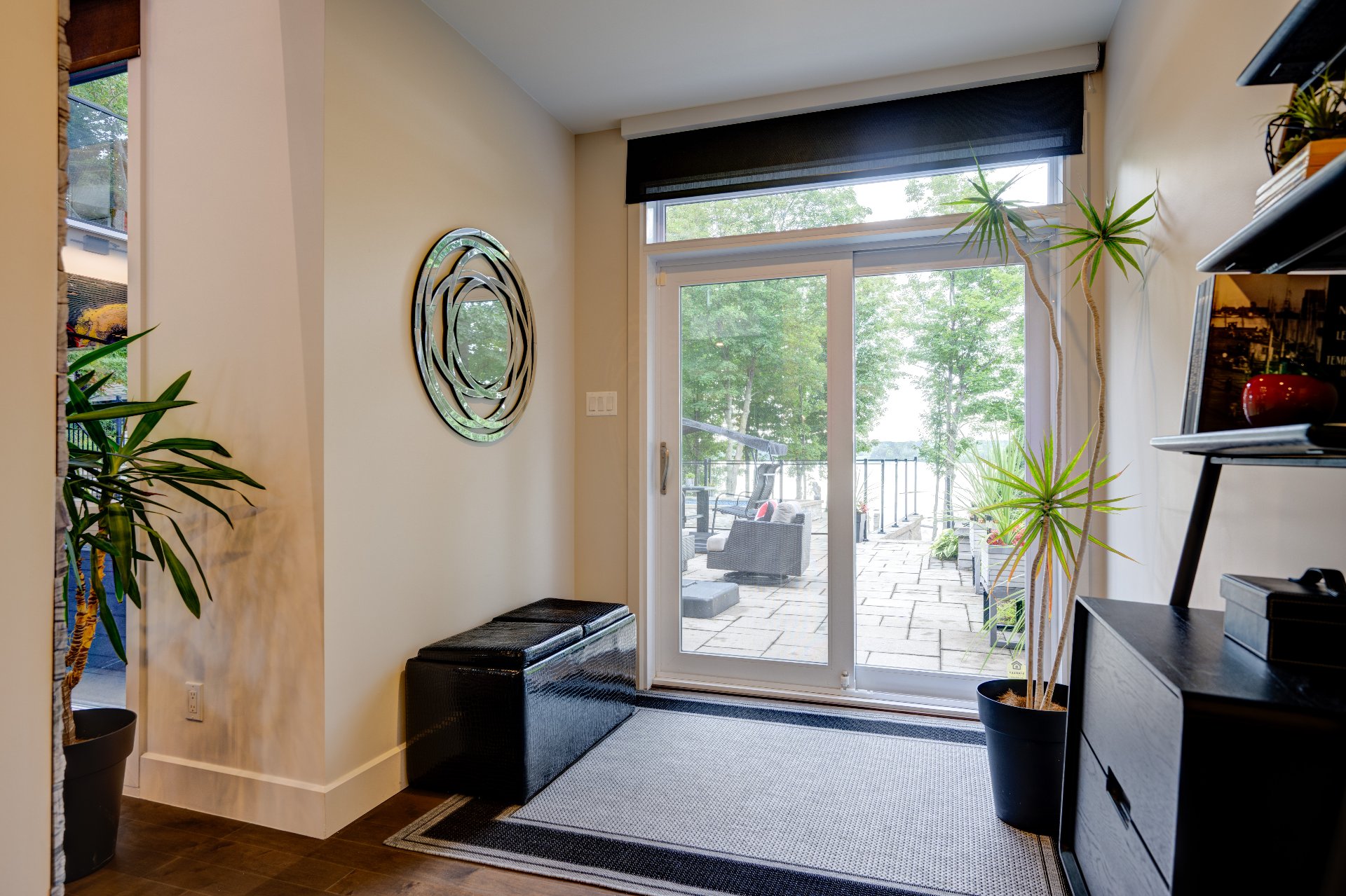 Portes niveau rez de jardin pour cour arrière