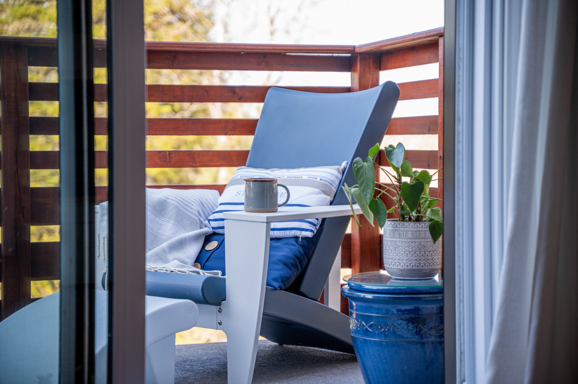 Balcon privé à la chambre pour la relaxation
