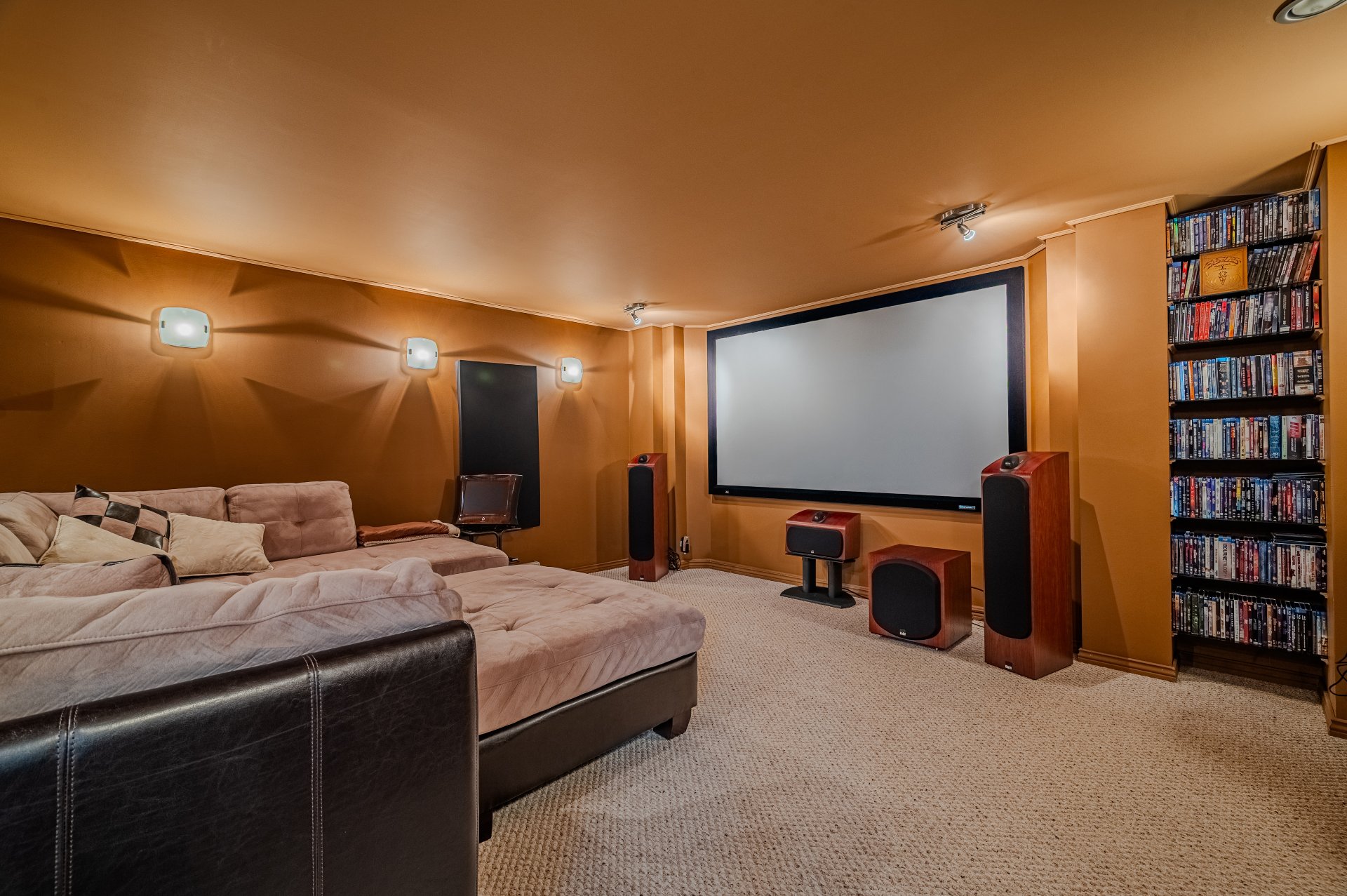 Salle de cinéma maison insonorisée