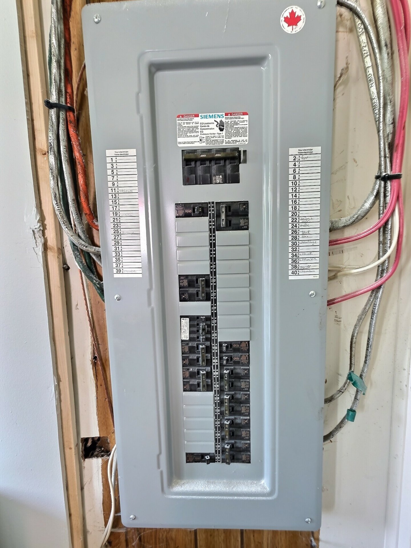panneau électrique 200 ampères