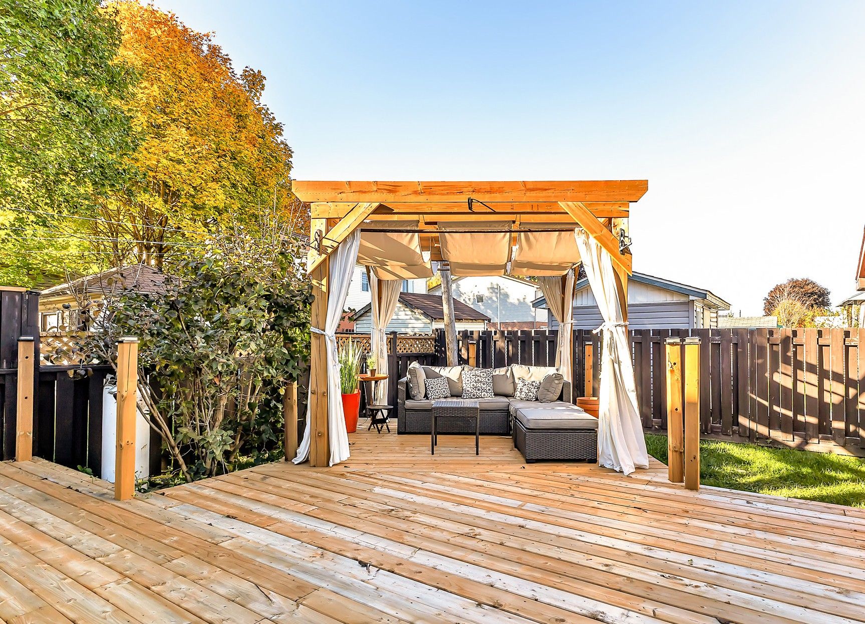Espace détente sous pergola