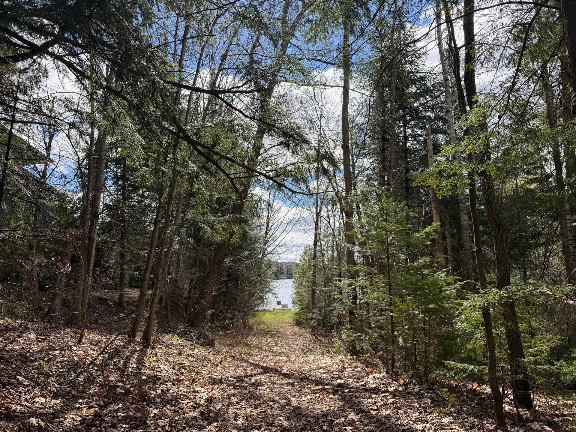 Accès au plan d'eau