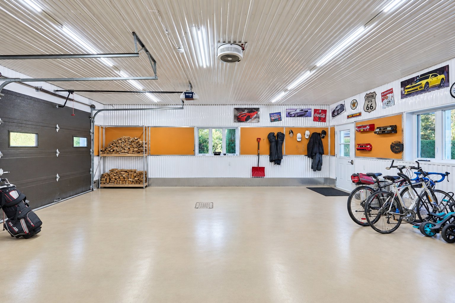 Garage double attaché