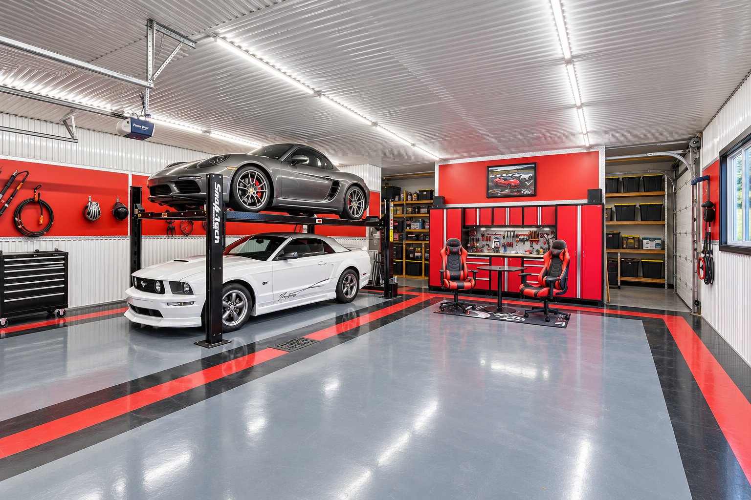 Garage triple détaché