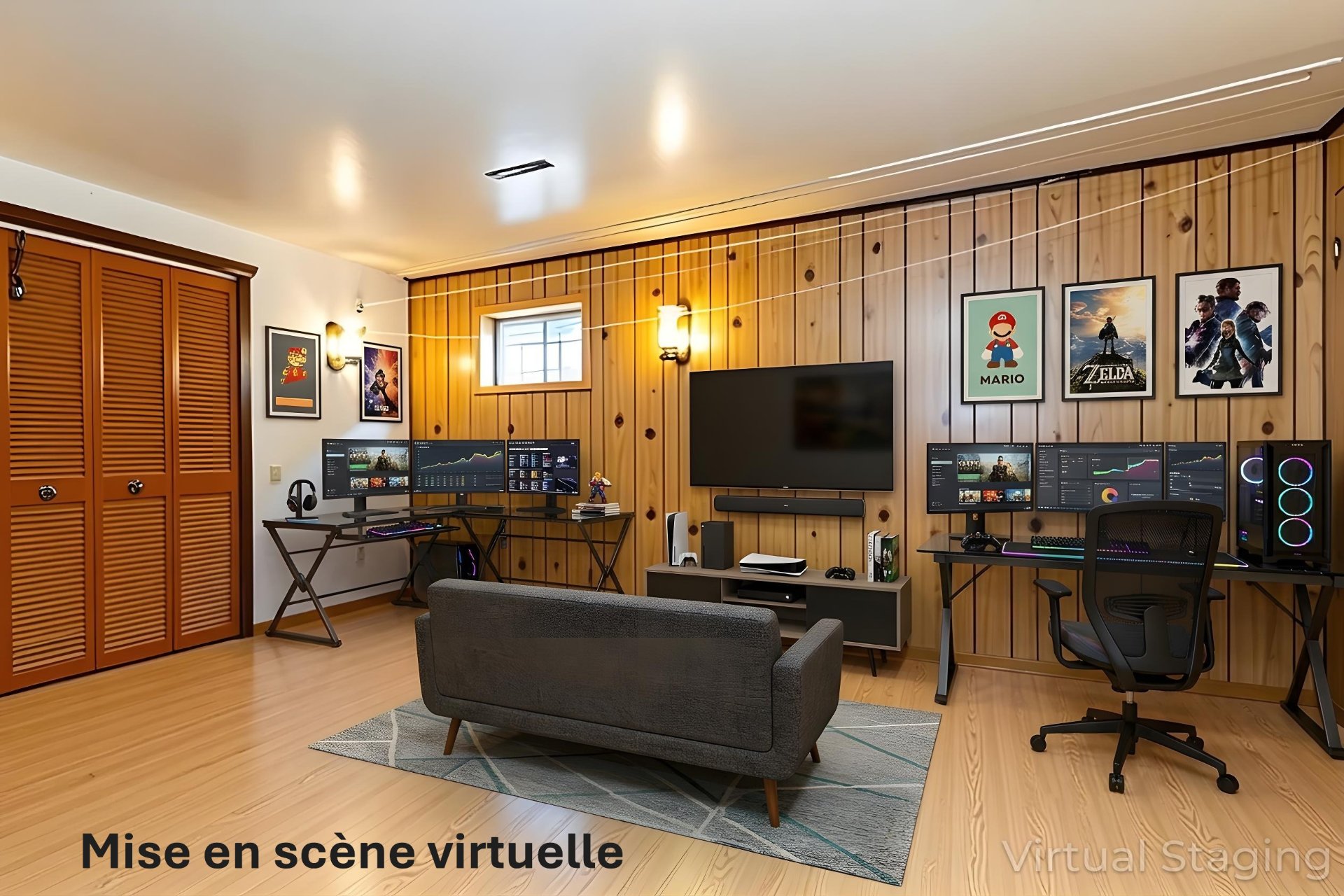 Virtual staging