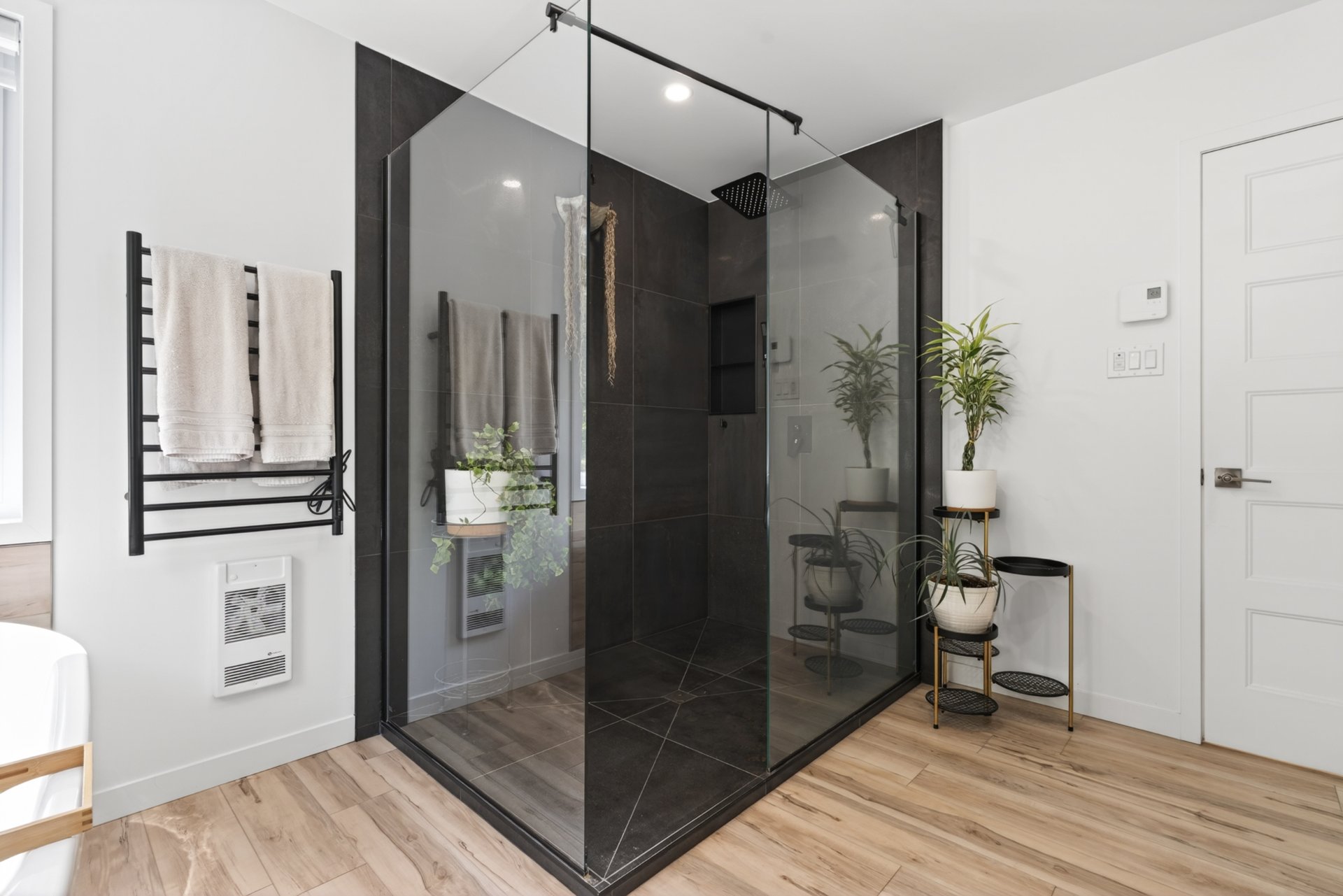 Very large separate shower