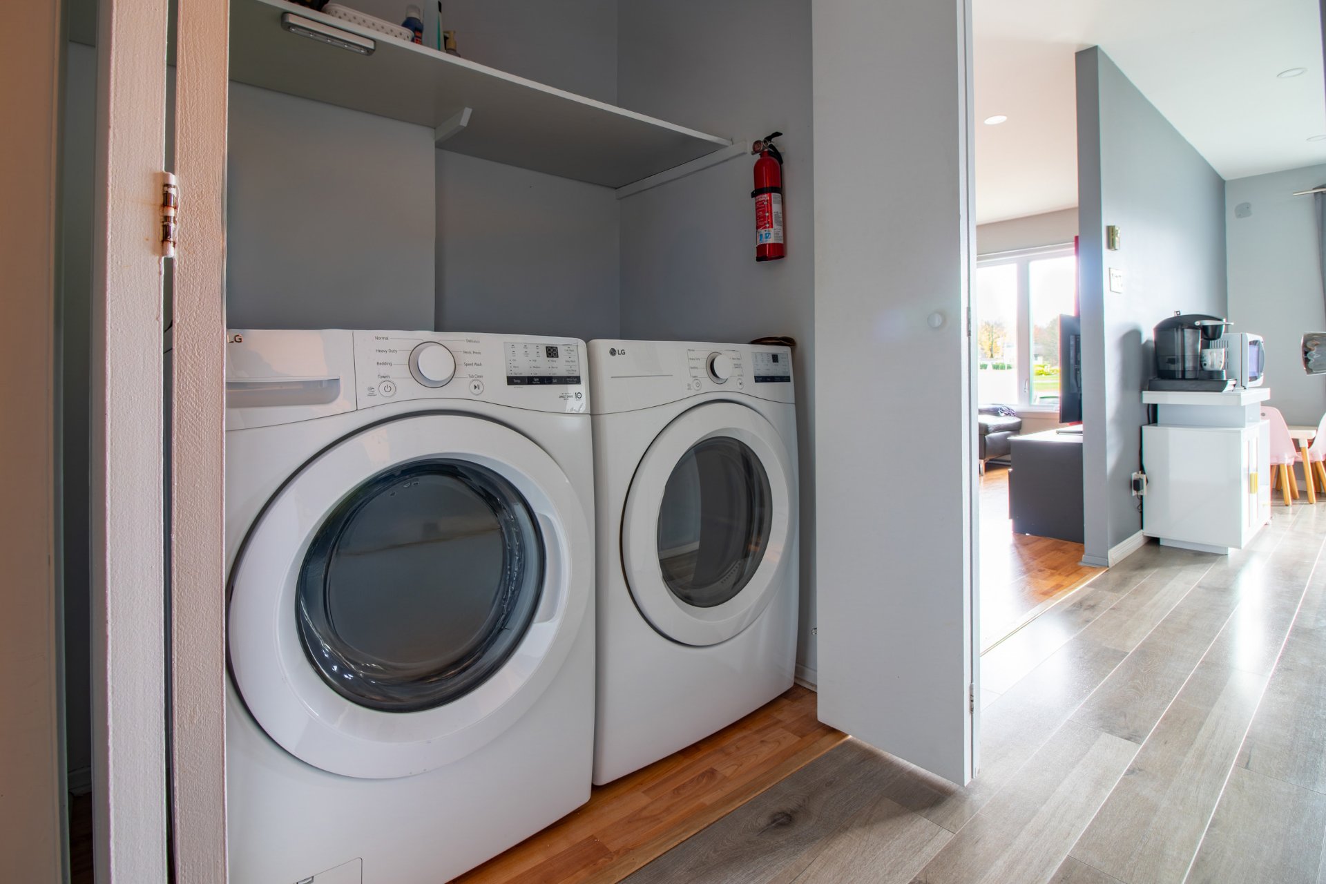 Installation laveuse et sécheuse