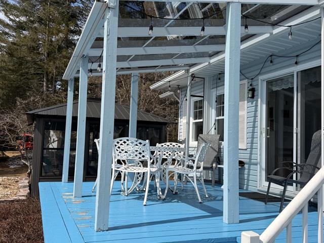 Balcon devant le lac