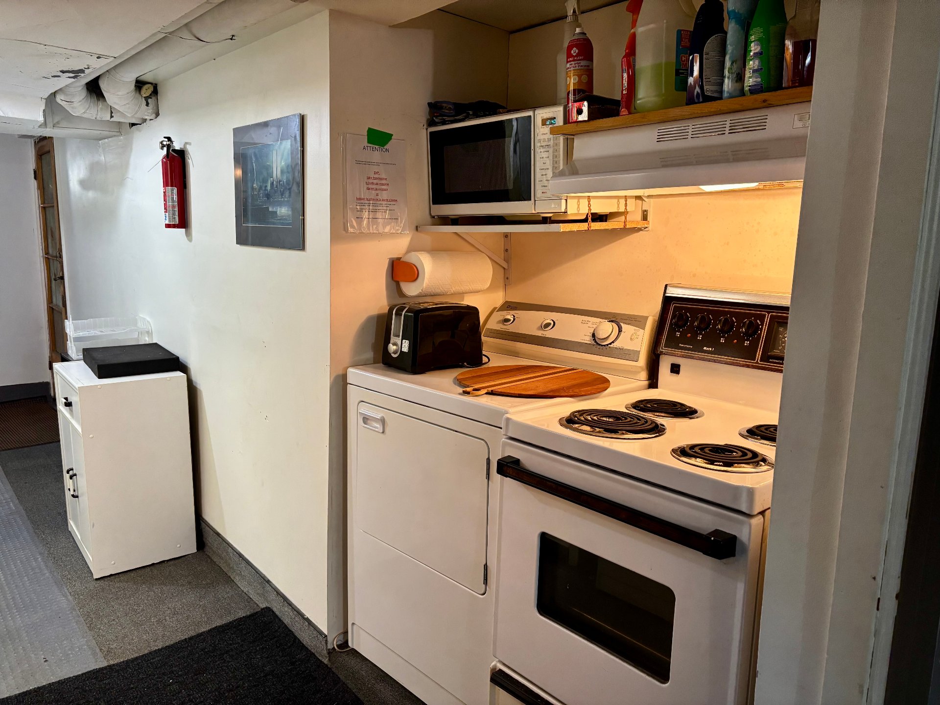 Espace cuisine sous-sol