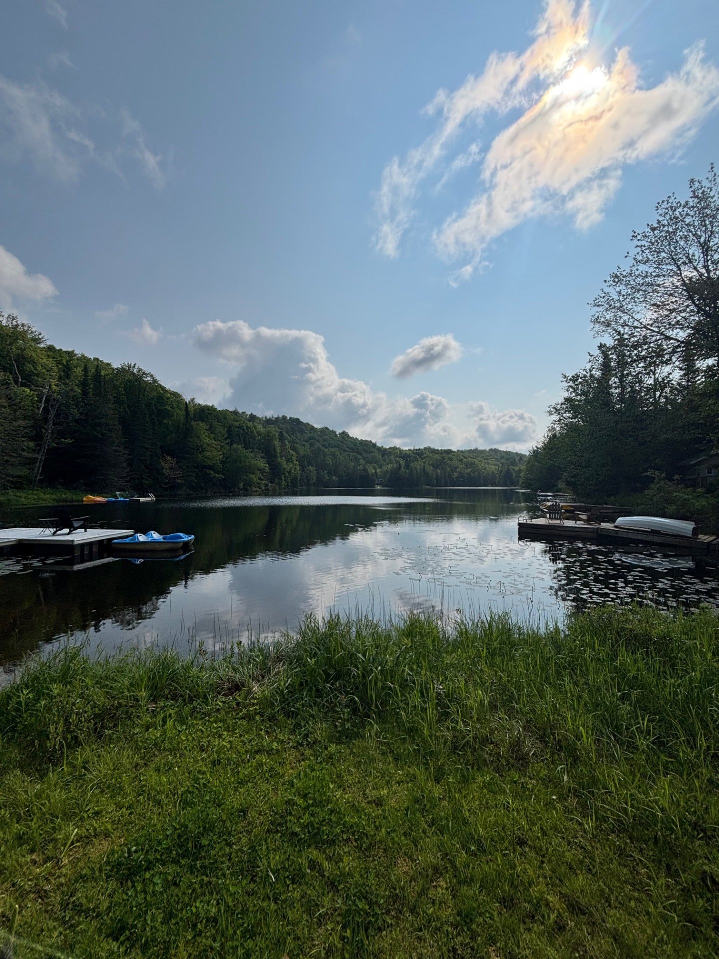 Accès au plan d'eau