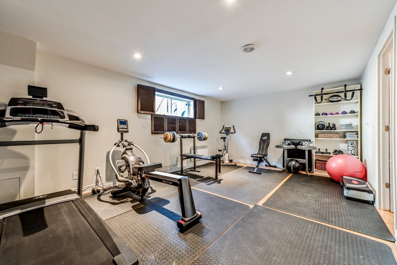 Actuellement aménagée en gym