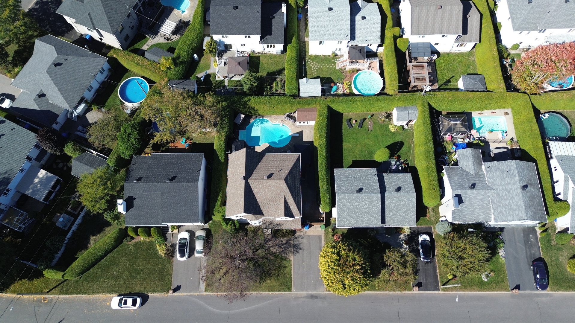 Quartier résidentiel homogène