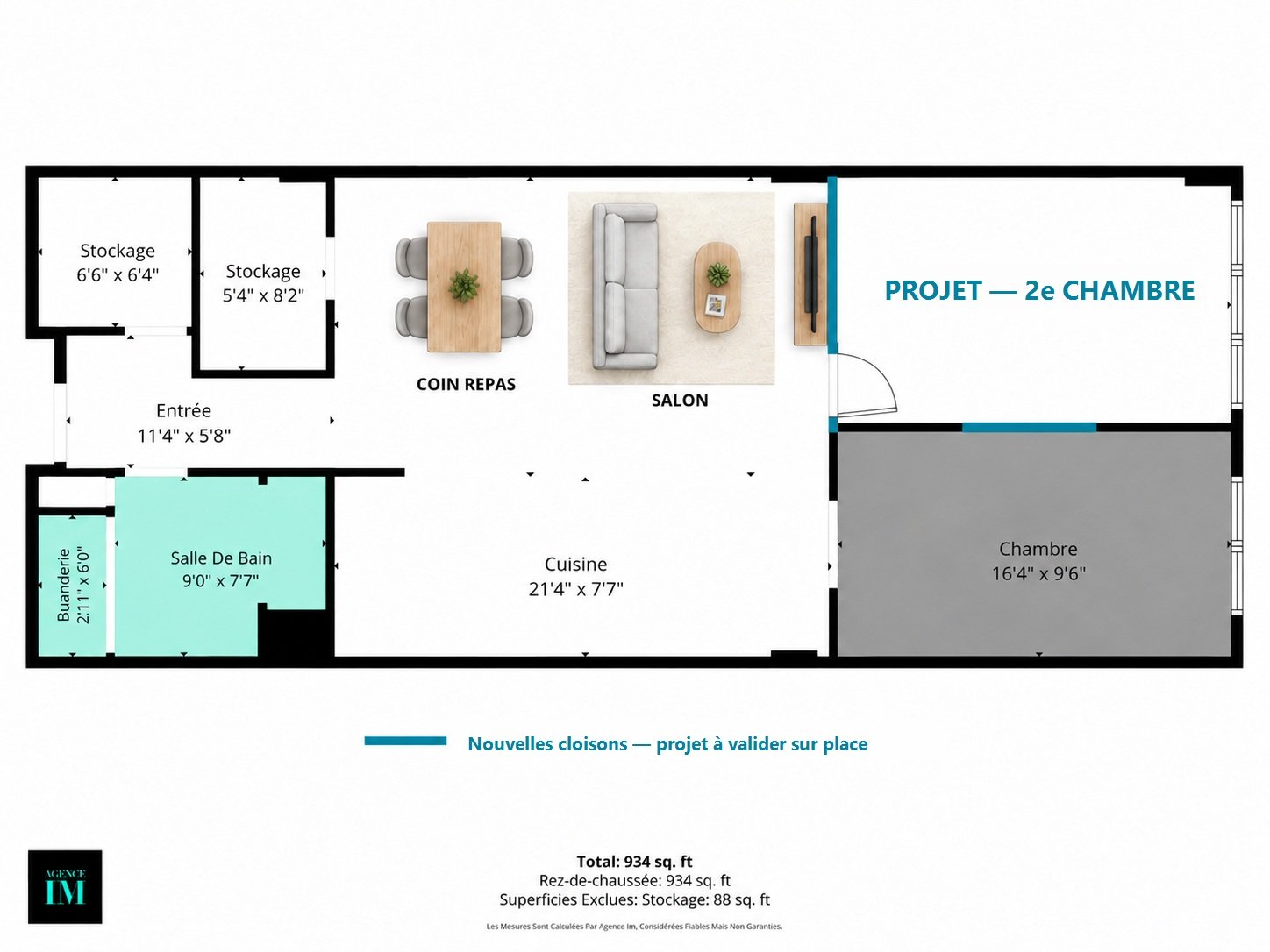 Projet : 2e chambre possible
