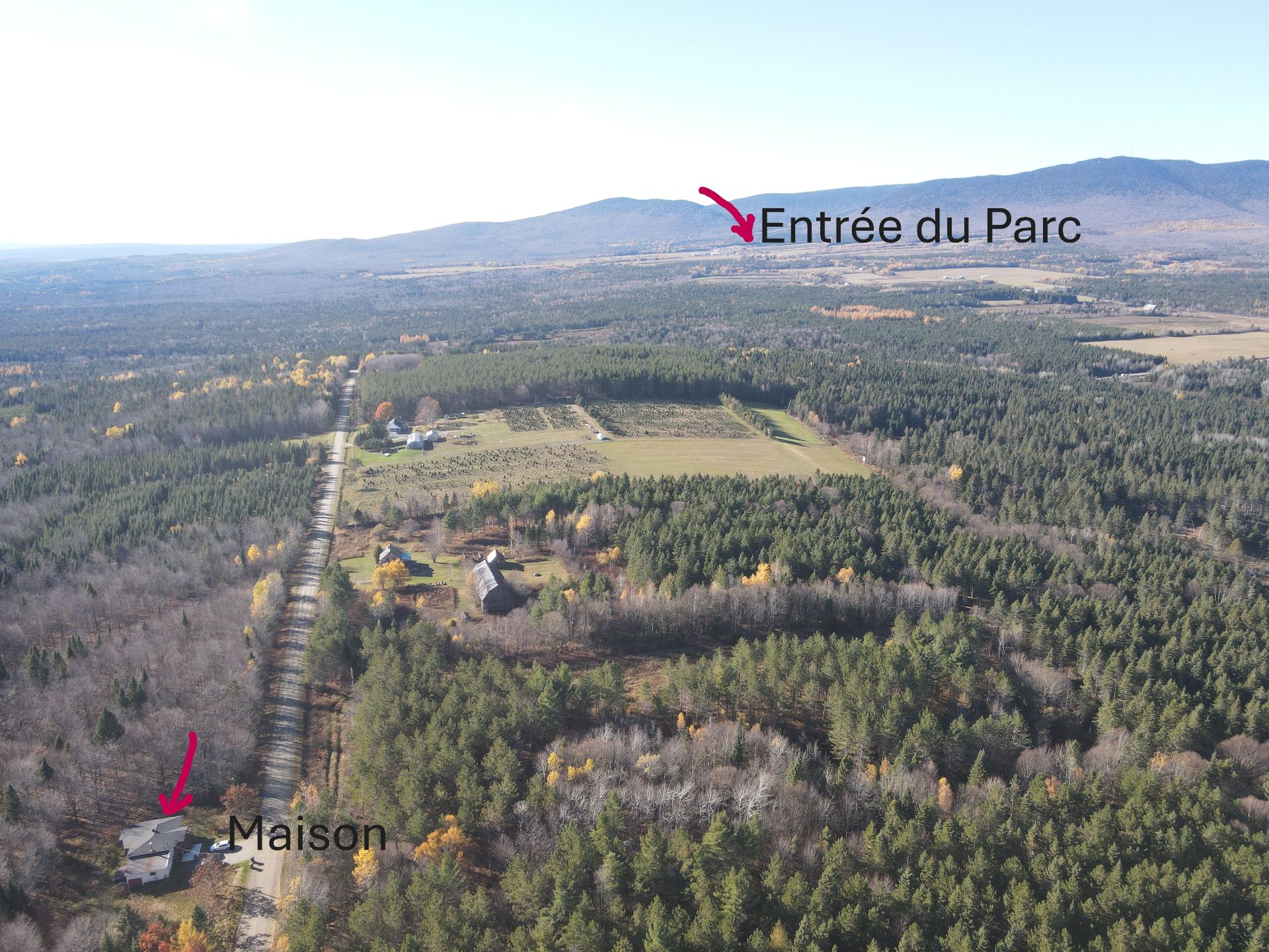 A proximité de l'entrée du Parc National