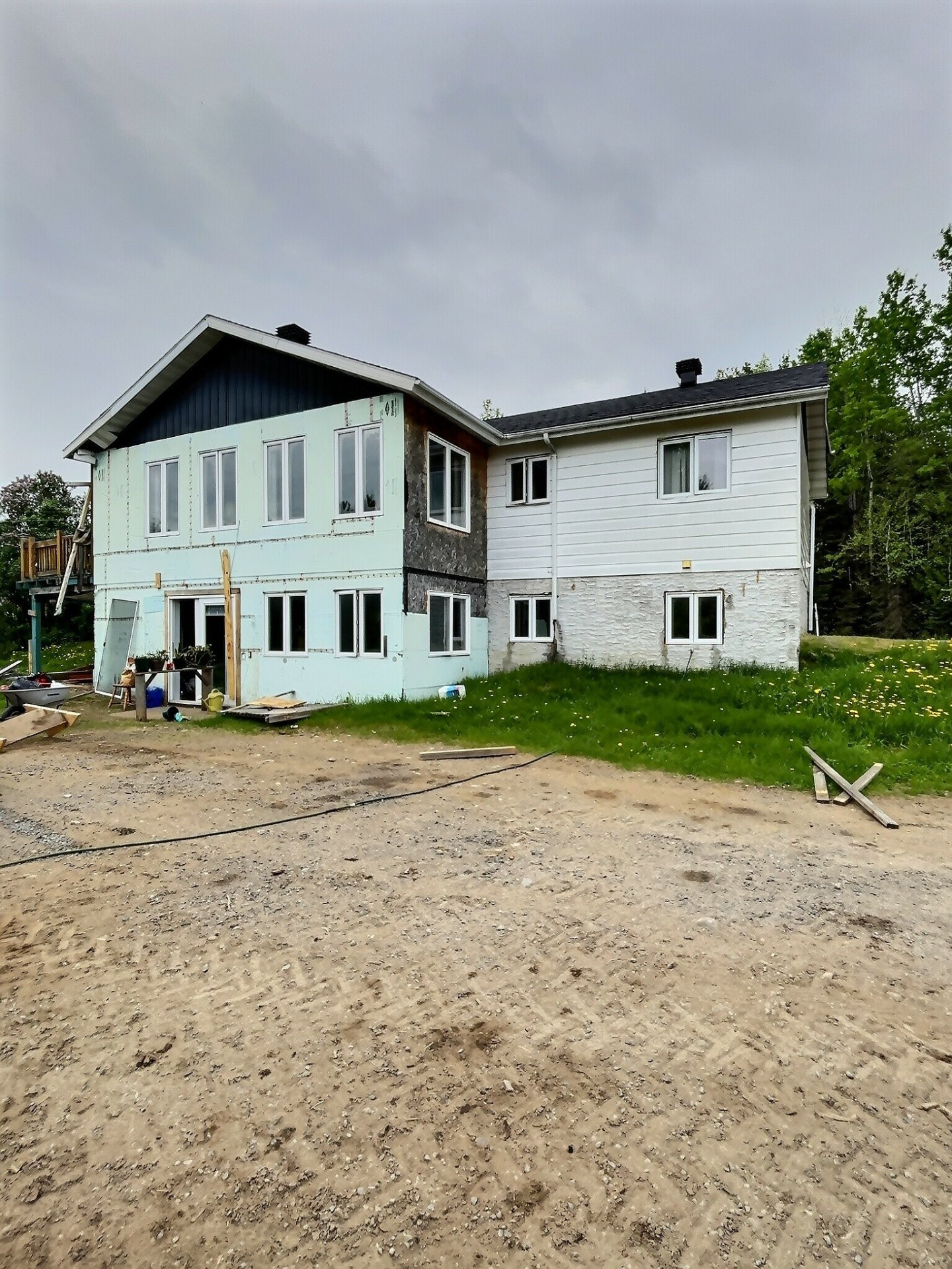 Back facade