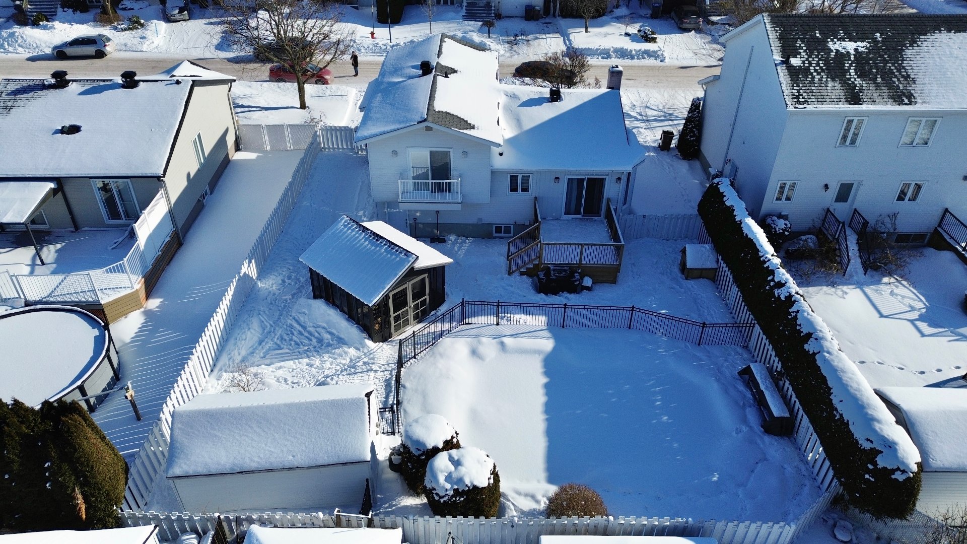 Vue du terrain du haut des airs